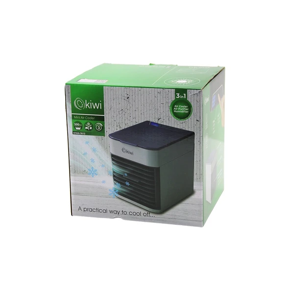 KİWİ KFAN-7613 3İN1=SOĞUK BUHARLI NEMLENDİRME - USB FAN - GECE LAMBAMASA ÜSTÜVANTİLATÖR 500ML3KDM HIZ (4401)