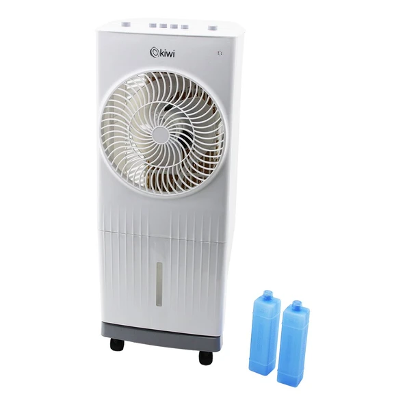 KİWİ KFAN-7495 3İN1 HAVA SOĞUTUCU - TEMİZLEYİCİ - NEMLENDİRİCİ EVAPORATİF FAN TEKERLEKLİ 3-KADEME HIZ 5.5LT 60W (4401) - 1
