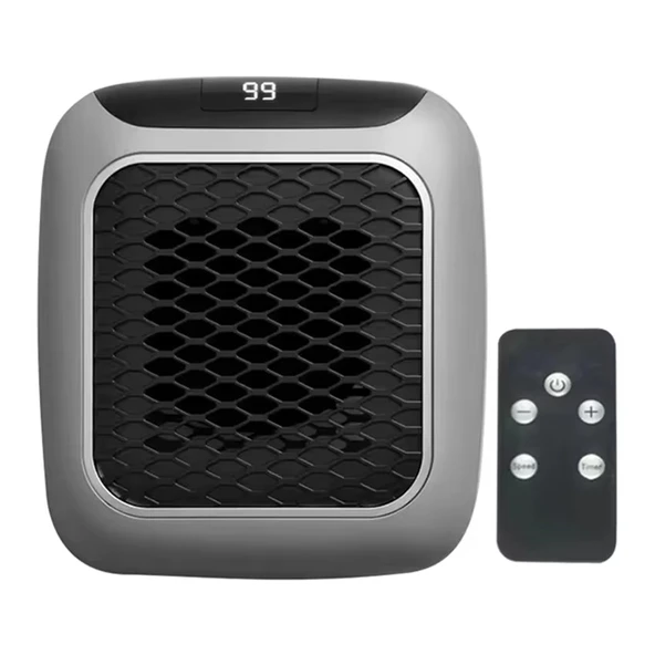 800 WATT PRİZ TİPİ UZAKTAN KUMANDALI TAŞINABİLİR ISITICI (ZAMANLAYICI) (OM-1210) (4401) - 4