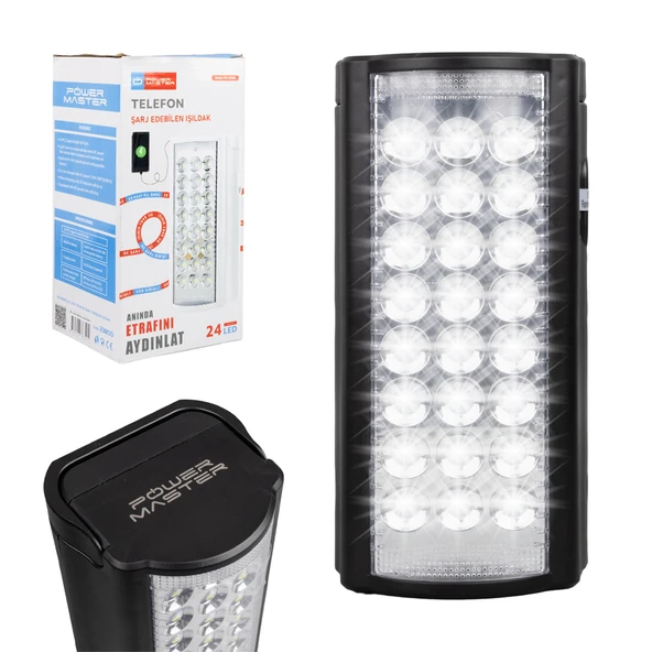 24 LEDLİ TELEFON ŞARJ EDEBİLEN IŞILDAK (4401)