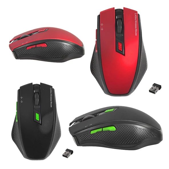 EVEREST SMW-777 USB 2.4GHZ OPTİK KABLOSUZ MOUSE (KIRMIZI*SİYAH) (4401)