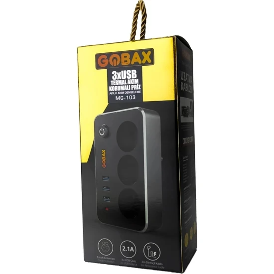 Akım Korumalı Akıllı Priz,termal Akım Korumalı 3x Ledli Usb, 3x Priz 2 M Uzatmalı Çocuk Korumalı (4401) - 2