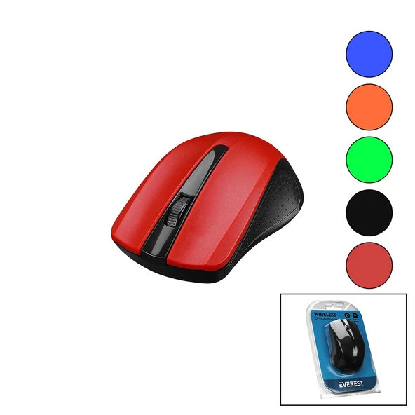 EVEREST SM-537  WİRELESS - KABLOSUZ  1600DPI USB OPTİCAL MOUSE  VAKUM AMBALAJ (4401)