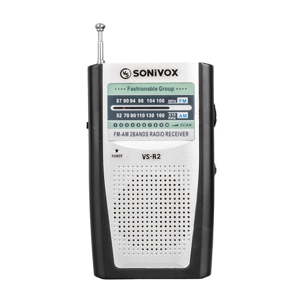 GÜMÜŞ RENK ANALOG RADYO VS-R2 (4401)