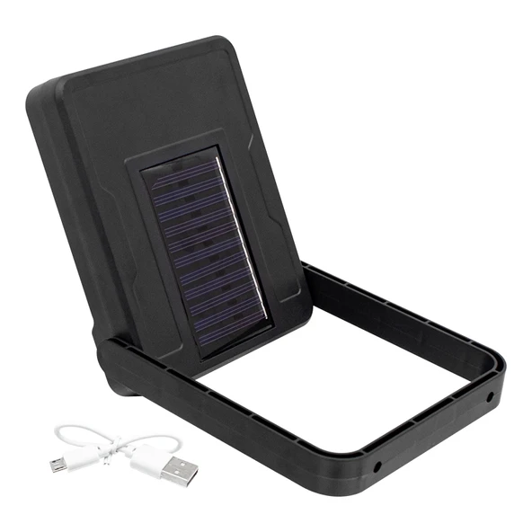 COB LEDLİ SOLAR PANELLİ ÇOK FONKSİYONLU LAMBA (4401) - 2