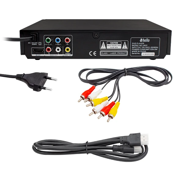 HELLO HL-5483 USB-HDMI DVD/DIVX KUMANDALI HD DVD PLAYER (4401) - 2