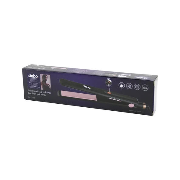 120X25MM DİJİTAL SAÇ DÜZLEŞTİRİCİ MAKİNE SERAMİK KAPLAMA 120-220℃ 360° KABLO=1.8MT SHD-1708 (4401)