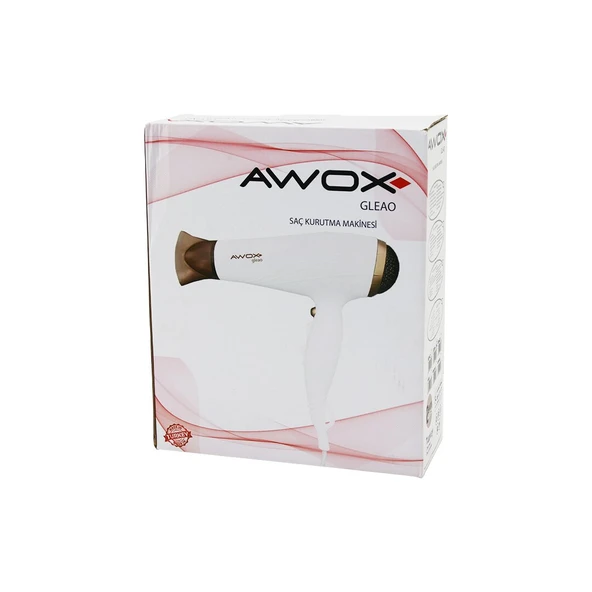 AWOX GLEAO  SİYAH  SAÇ KURUTMA - FÖN MAKİNESİ  SOĞUK ÜFLEME   2 KADEME FAN - 3 KADEME SICAKLIK   1700-2000W (4401)