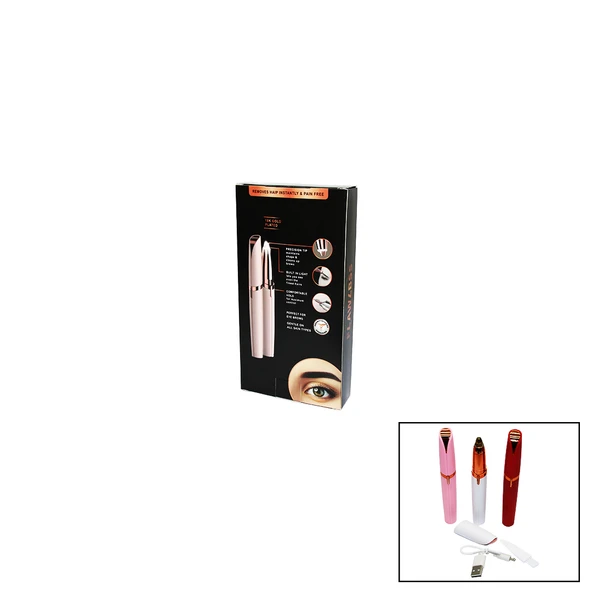 FLAWLBSS USB ŞARJLI KALEM MODELİ KAŞ BURUN YANAK KIL MAKİNESİ (4401) - 1