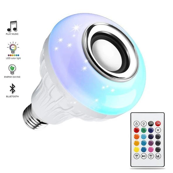 Bluetooth Hoparlör Akıllı Led Ampul Lamba (4401) - 4