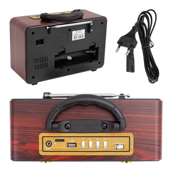 MAGICVOICE MV-115BT USB/SD/FM/BLUETOOTH DESTEKLİ NOSTALJİK RADYO (4401) - 2