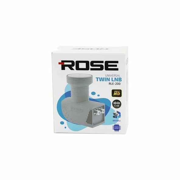 2Lİ UYDU LNB UNIVERSAL TWIN FULL HD - 3D - 0.1dB RLE-200 (4401)