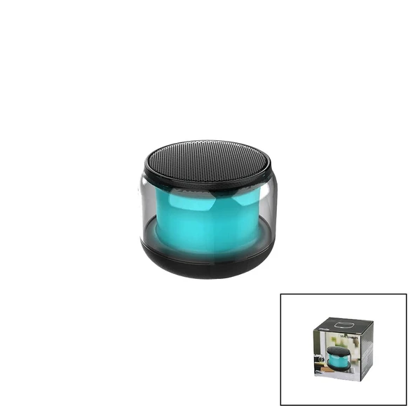 KAVANOZ MODELİ - MİKA GÖVDEB LUETOOTH WİRELESS MİNİ HOPARLÖR SPEAKER USB ŞARJLI - IŞIKLI5W (4401)