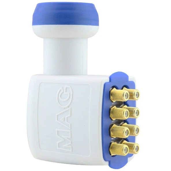 MAG SEKİZLİ LNB OCTO ALTIN UÇLU NEC CHIP 0.3DB (4401)