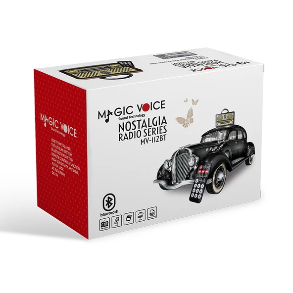 MAGICVOICE MV-112BT USB/SD/FM/BLUETOOTH DESTEKLİ NOSTALJİK RADYO (4401) - 3
