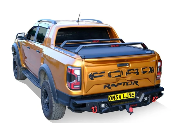 Ford Ranger Dakar Kasa Üstü Ara Atkı 2 Parça Siyah 130-177cm 2008-2011 T5 - Resim 4