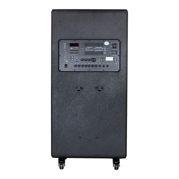 SL-1612B İKİ EL MİKROFONLU KUMANDALI USB+SD+BT+FM TAŞINABİLİR HOPARLÖR (4401) - 3