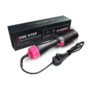 2İN1 ONE STEP KURUTMALI SAÇ DÜZLEŞTİRİCİ - ELEKTRİKLİ FÖN TARAK 1200W (4401)