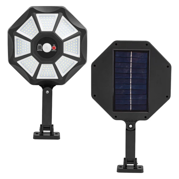 ZB-168A KUMANDALI 3 KADEMELİ 168 SMD LEDLİ SENSÖRLÜ BEYAZ SOLAR AYDINLATMA (4401) - 2