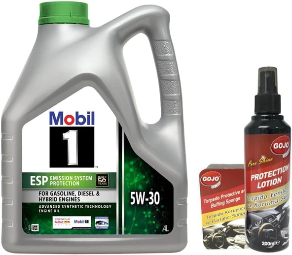 Mobil 1 Esp 5W30 Motor Yağı 4 L  Gojo Araç Bakım Seti ürün görseli