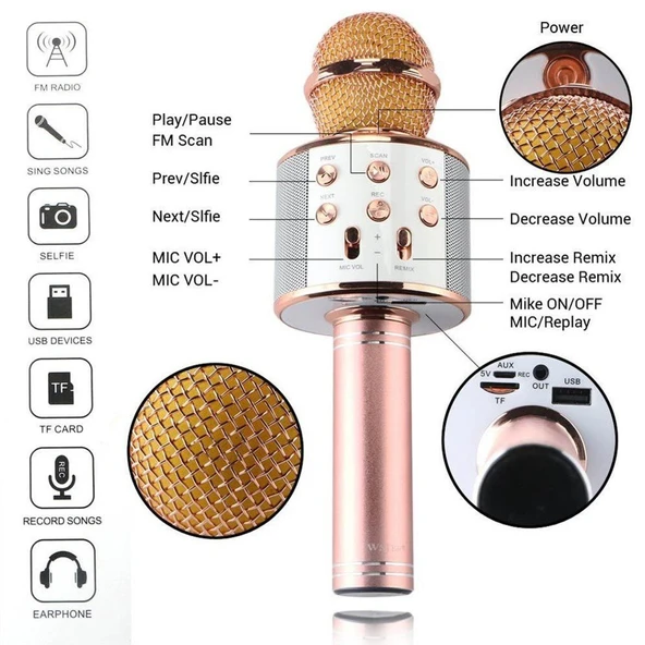 Bluetooth Karaoke Mikrofon (4401) - 3