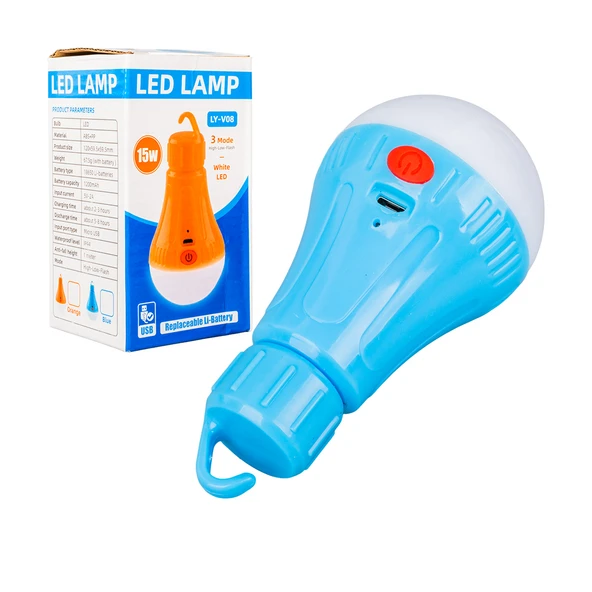 ŞARJLI ÇAKARLI LED AMPUL (4401)