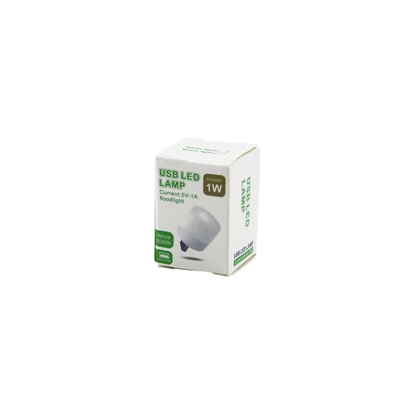 USB LED LAMP 1W   MİNİ=2X2CM   USB  LED LAMBA  BEYAZ=6000K - 110 LUMEN - 5V-1A (4401)