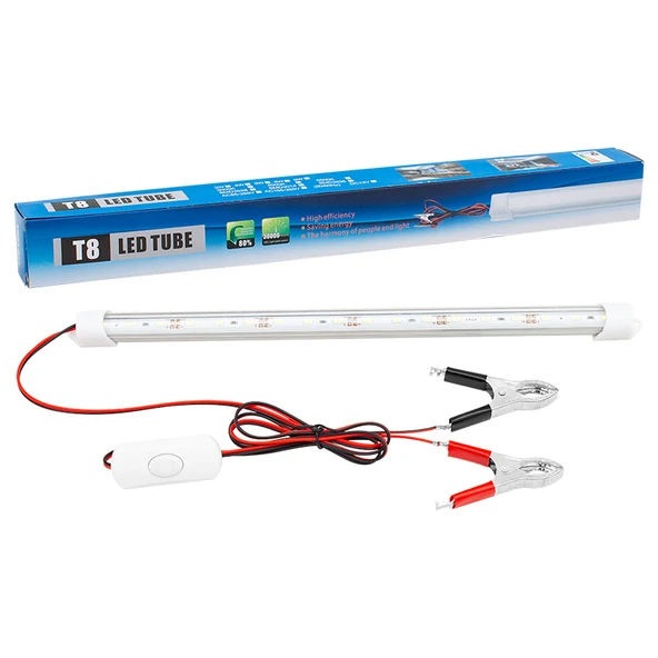 12 VOLT 5 WATT T8 LED AMPUL 30 CM AKÜ MAŞALI (4401) - 2