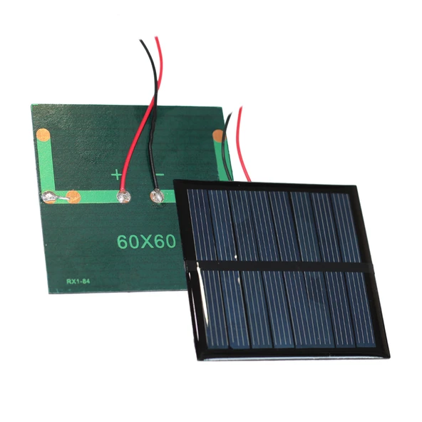 SOLAR GÜNEŞ PANELİ 60 X 60 MM 4.2 VOLT 0.6 WATT (ÖĞRENCİLER İÇİN) (4401)