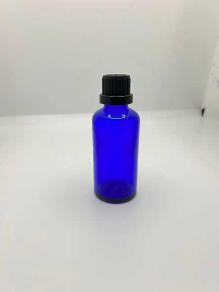 CAM ŞİŞE  50 CC - 18MM  / MAVİ - 2