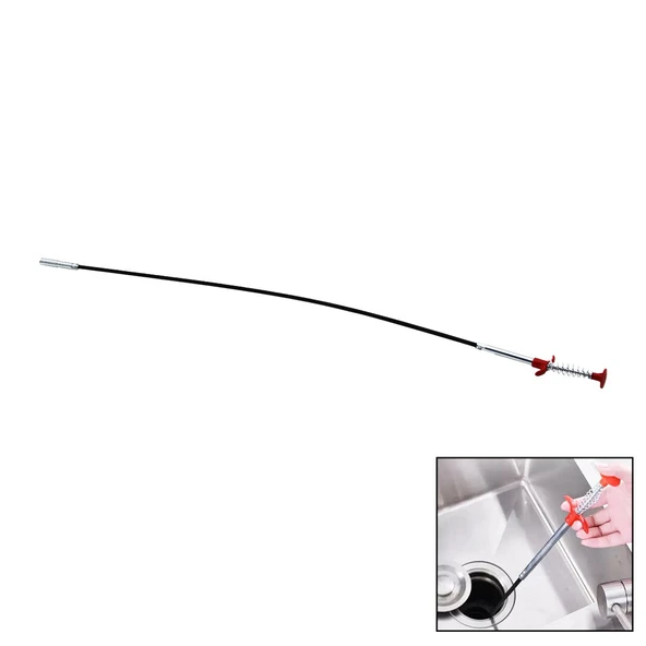 90 CM YAYLI LAVABO - GİDER TEMİZLEME KISKAÇ ÇUBUK (4401)