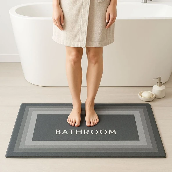 Sihirli Süper Su Emici Kaymaz Tabanlı Uzun Paspas 40*120 cm (4401) - 3