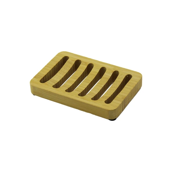 AHŞAP BAMBU  KATI  SABUNLUK  8.5X12.5CM (4401)