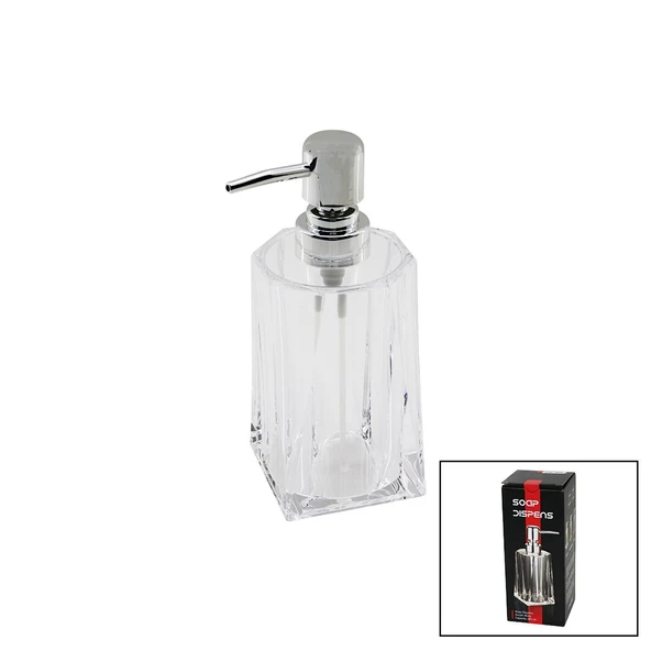 280ML - UZUN   ŞEFFAF - MİKA KRİSTAL  SIVI SABUNLUK (4401)