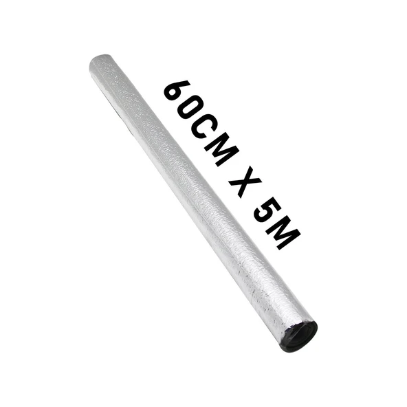 ALÜMİNYUM GÜMÜŞ - FOLYO   TEZGAH ÜSTÜ  YAPIŞKANLI  FOLYO  DUVAR KAĞIT 5MT X 60CM (4401)
