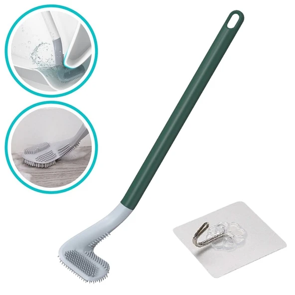 Golf  Sopası Tasarımlı Silikon Wc Klozet Temizleme Fırçası (4401) - 1