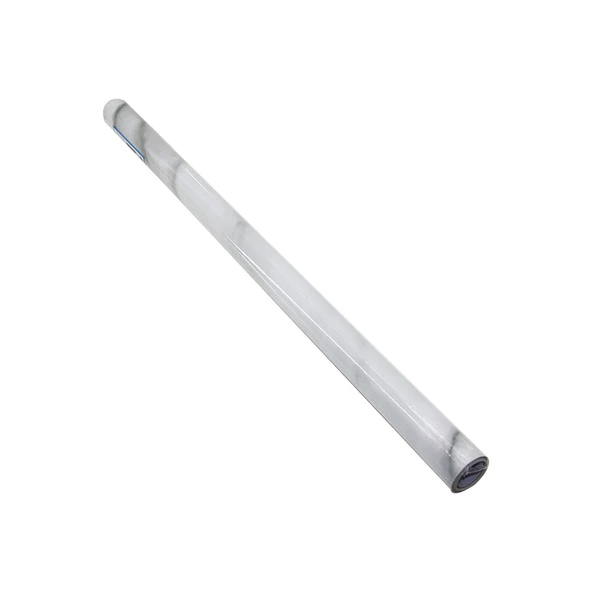 60CM X 3MT - BEYAZ MERMER   TEZGAH ÜSTÜ  YAPIŞKANLI FOLYO STİCKER (4401)