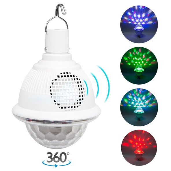 BLUETOOTH DESTEKLİ ANİMASYONLU 10 WATT ŞARJLI UFO TİP DİSKO TOPU (4401)