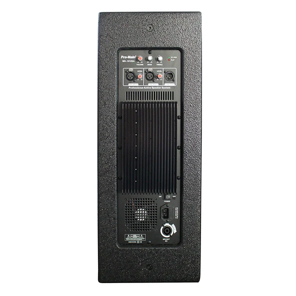 500 WATT 30 CM AKTİF AHŞAP KABİN HOPARLÖR MS-1012GA (4401) - 3