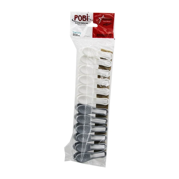12PCS  YAYSIZ PLASTİK MANDAL (4401)