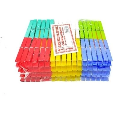 PLASTİK GÖKKUŞAĞI MANDAL 144 PARÇA (4401)