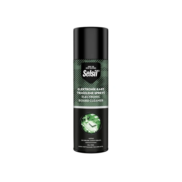 SELSİL ELEKTRONİK KART TEMİZLEME SPREYİ 500ML  YAĞSIZ - DEVRELERE ZARAR VERMEZ (4401)