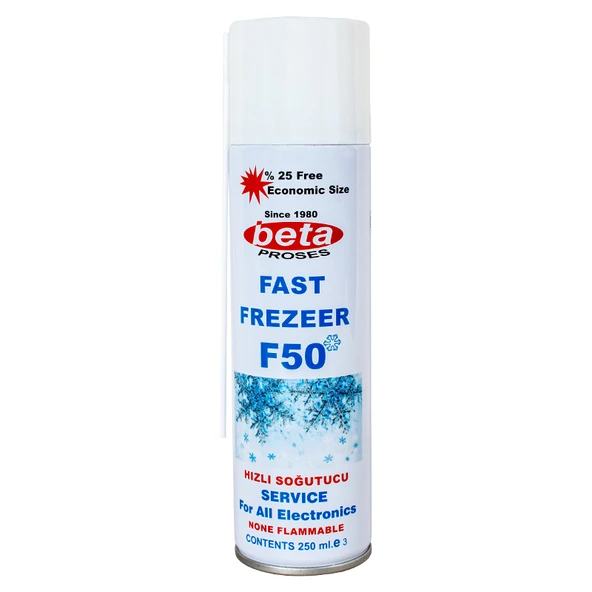 SOĞUTUCU SPREY BETA F-50 FAST FREZEER 200 ML KT-50 (4401)