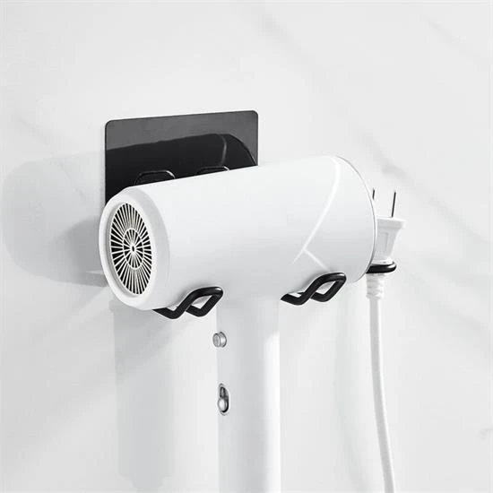 Fön Makine Askısı Siyah Yapışkanlı Fön Makine Tutucu (4401) - 2
