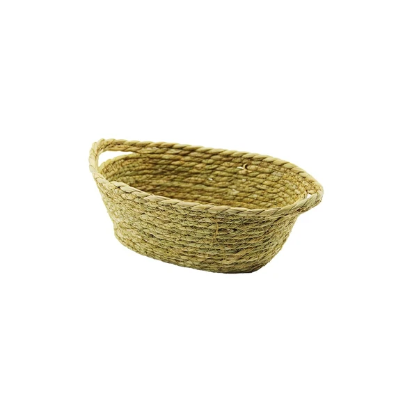 OVAL - KULPLU HASIR ORGANİZER SEPET 18X27CM - Y: 11CM (4401)
