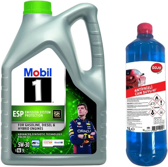 Mobil 1 Esp 5W30 Motor Yağı 5 L + 50010 Gojo Antifrizli Camsuyu ürün görseli