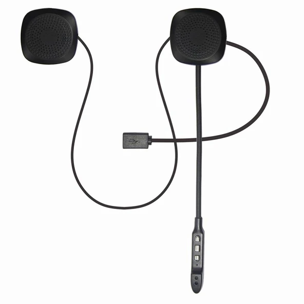 BLUETOOTHLU ŞARJLI KASK İÇİ MOTOSİKLET HOPARLÖR VE MİKROFON SETİ (4401) - 2
