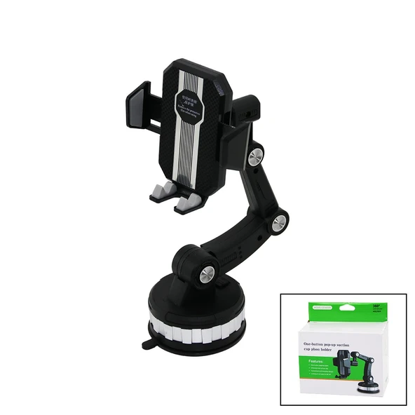 OTO- ARAÇ TELEFON- BARDAK TUTUCU VANTUZAKROBAT- 3 EKLEMLİ AYAR - 360° (4401)