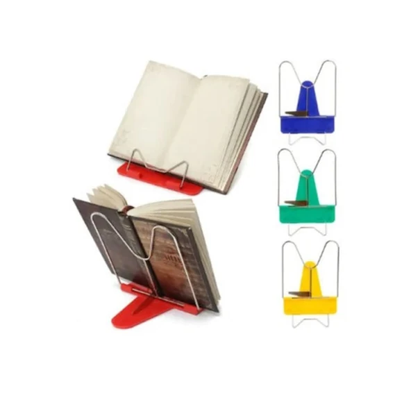 Portatif Ayarlanabilir Metal Kitap Okuma Standı Aparatı Aleti (4401) - 2