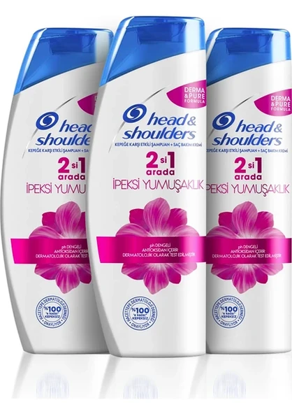 Head&Shoulders İpeksi Yumuşaklık Şampuan 350 ml 3 Adet